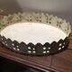 Pair of white patinated metal trays