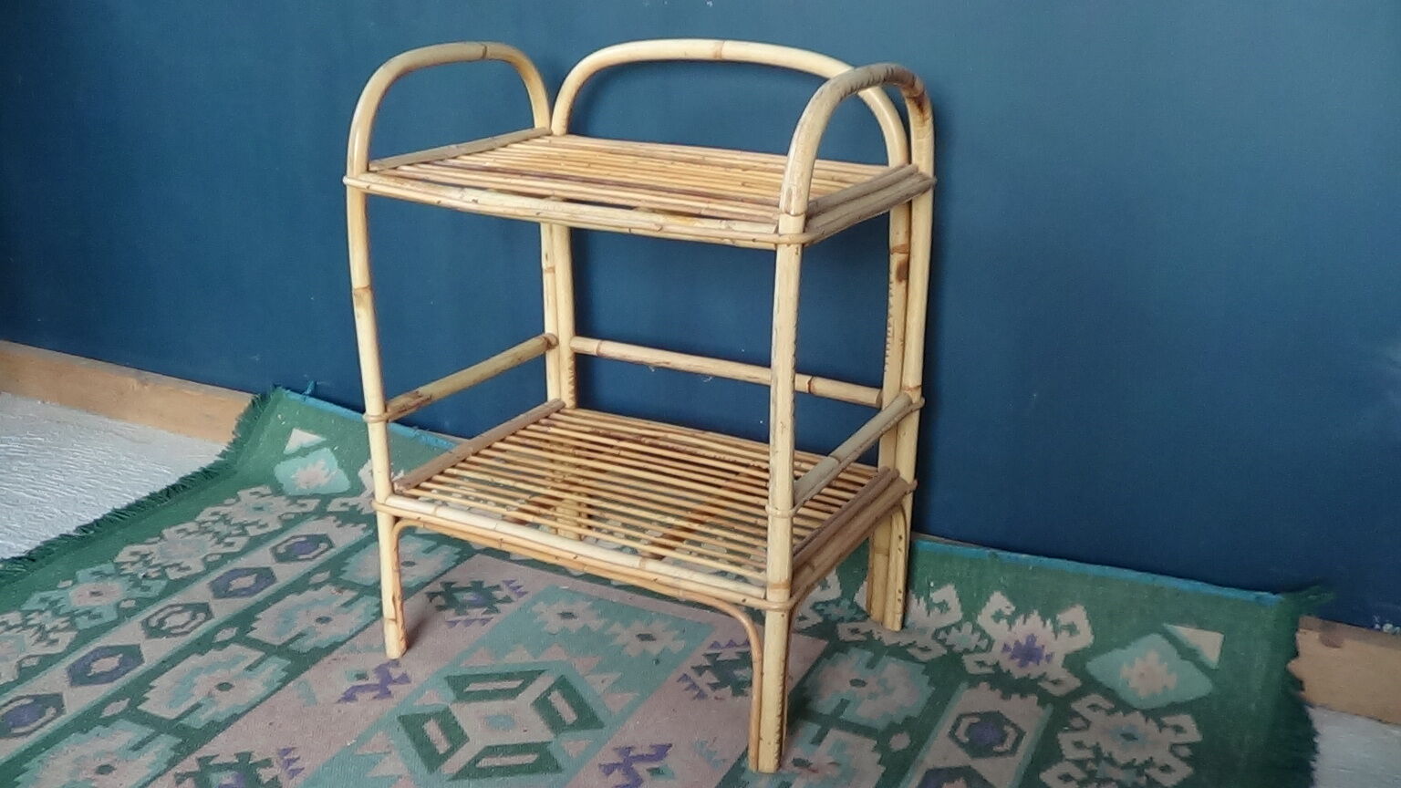 Bamboo storage shelf