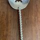 Silver metal spoon Vintage Art Deco
