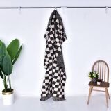 4x7 Checkered Moroccan Vintage Rug 138x208Cm SK 241966