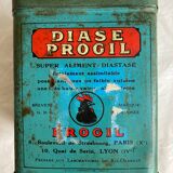 Diase Progil decorated metal box