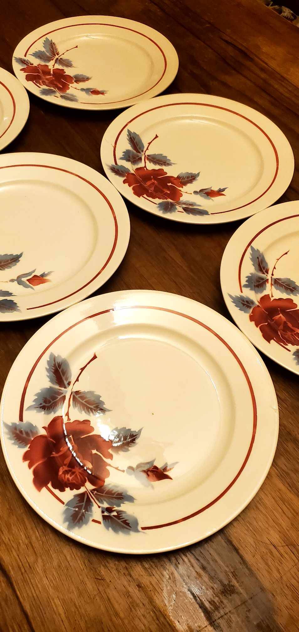 Set of 6 Hamage & Moulin des Loups plates