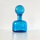 Bouteille - carafe italienne Empoli bleue fleur de lys 1960