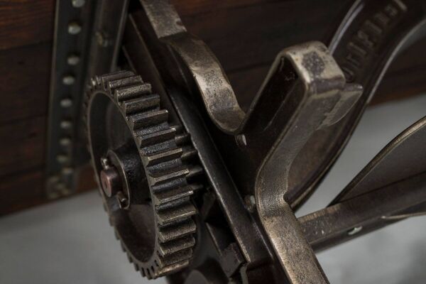 Table basse industrielle vintage, années 1950