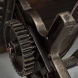 Vintage industrial gear coffee table, 1950s
