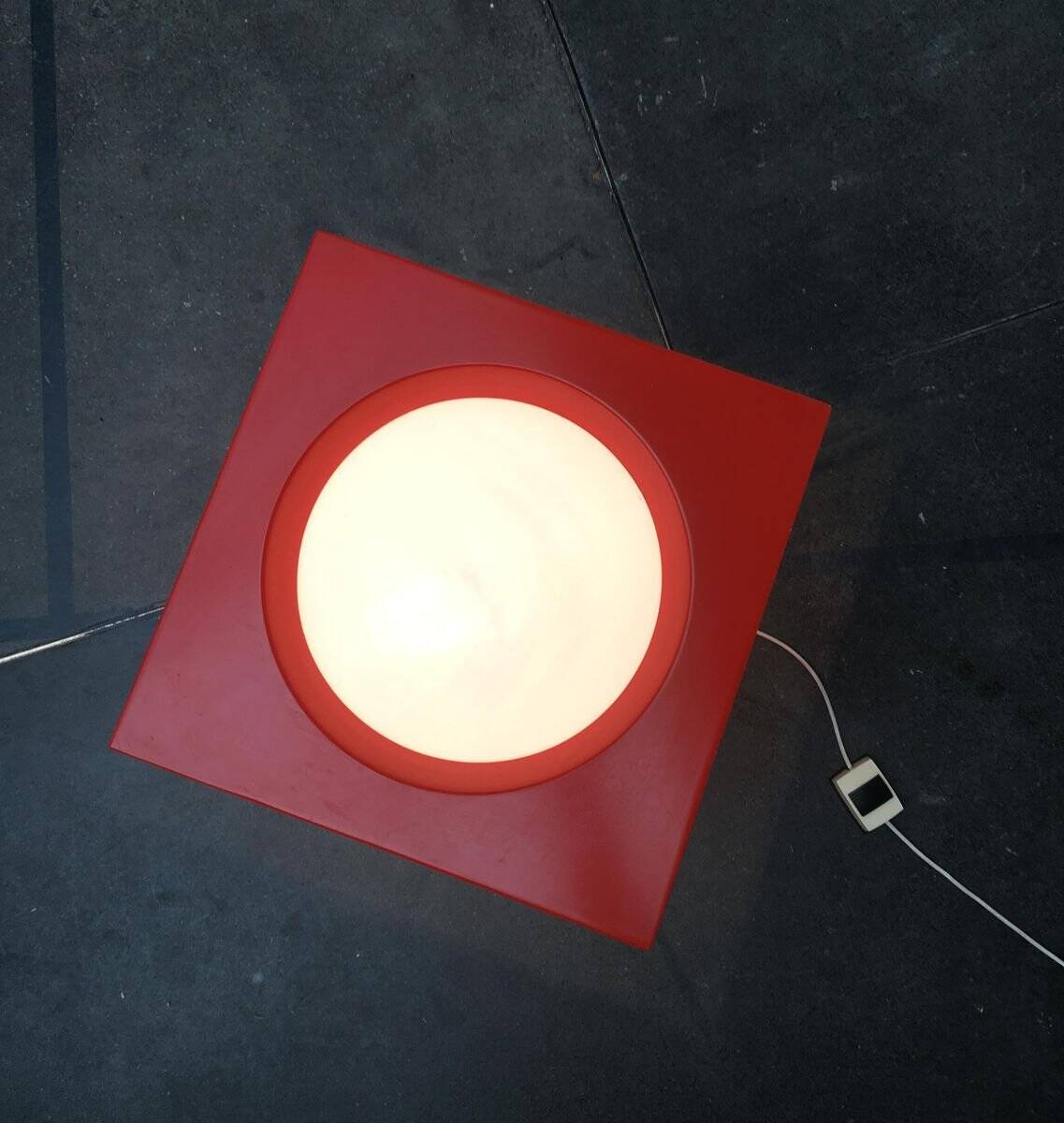 Cube Floor Lamp T-267 Swiss Space Age by Carl Moor for BAG Turgi, 1960s