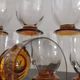 10 Art-Deco red wine glasses blown 1930