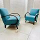 2x Fauteuils Jindrich Halabala originaux 1940