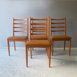 Set 4 Mid century 1970’s  high back dining chairs by Schreiber
