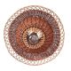 Rustic Mid-Century Wicker Pendant Lamp, Handwoven in Spain, c. 1960s