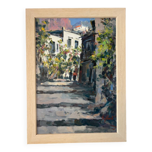 Ruelle méridionale, - toile