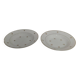 Lot de 2 assiettes creuses blanche motif doré
