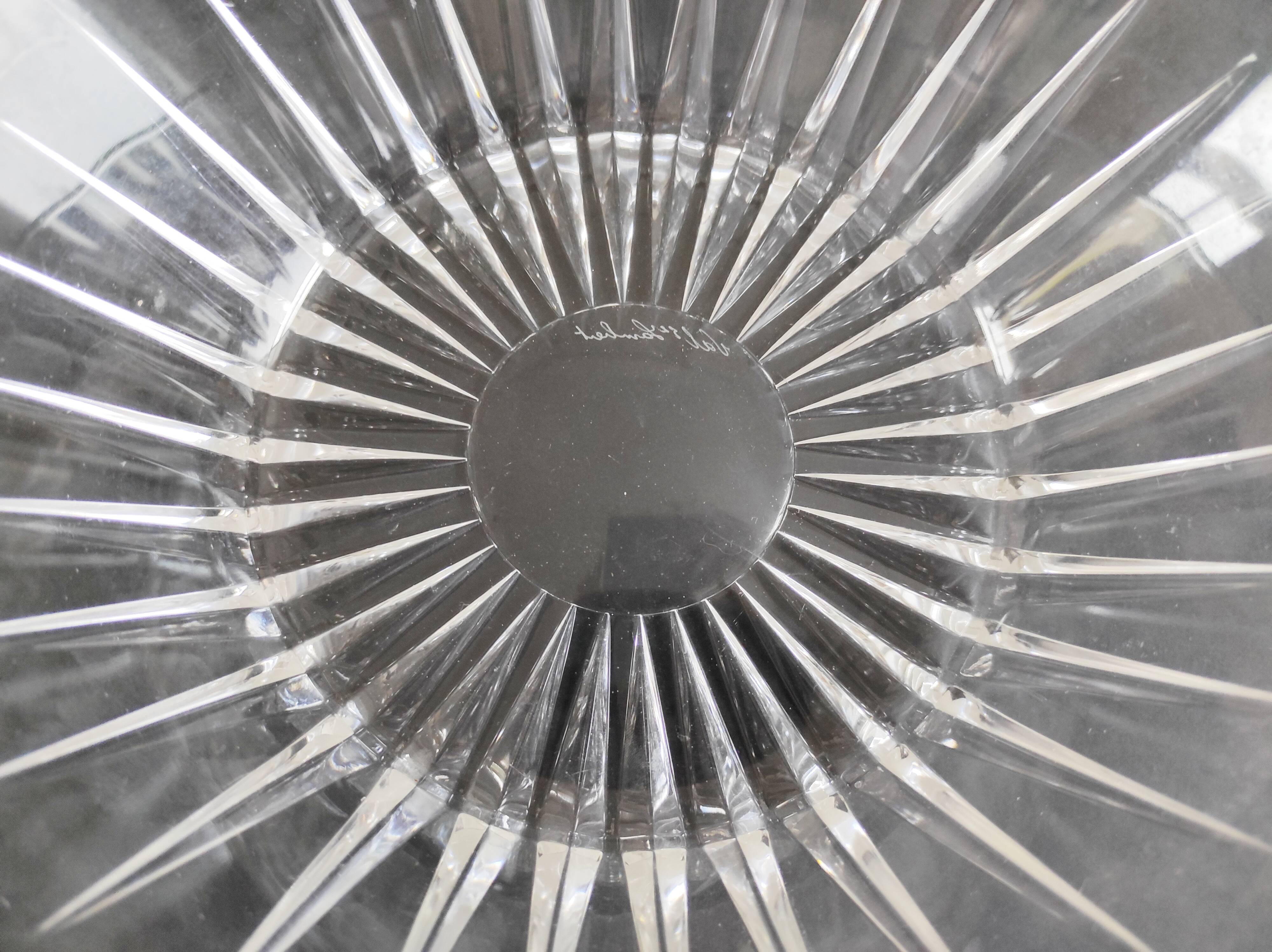 Val Saint Lambert crystal dish