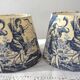 Lot de 2 abat-jour toile jouy