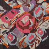 Kilim caucasien antique, Azerbaïdjan laine tissée à la main- 200x370cm