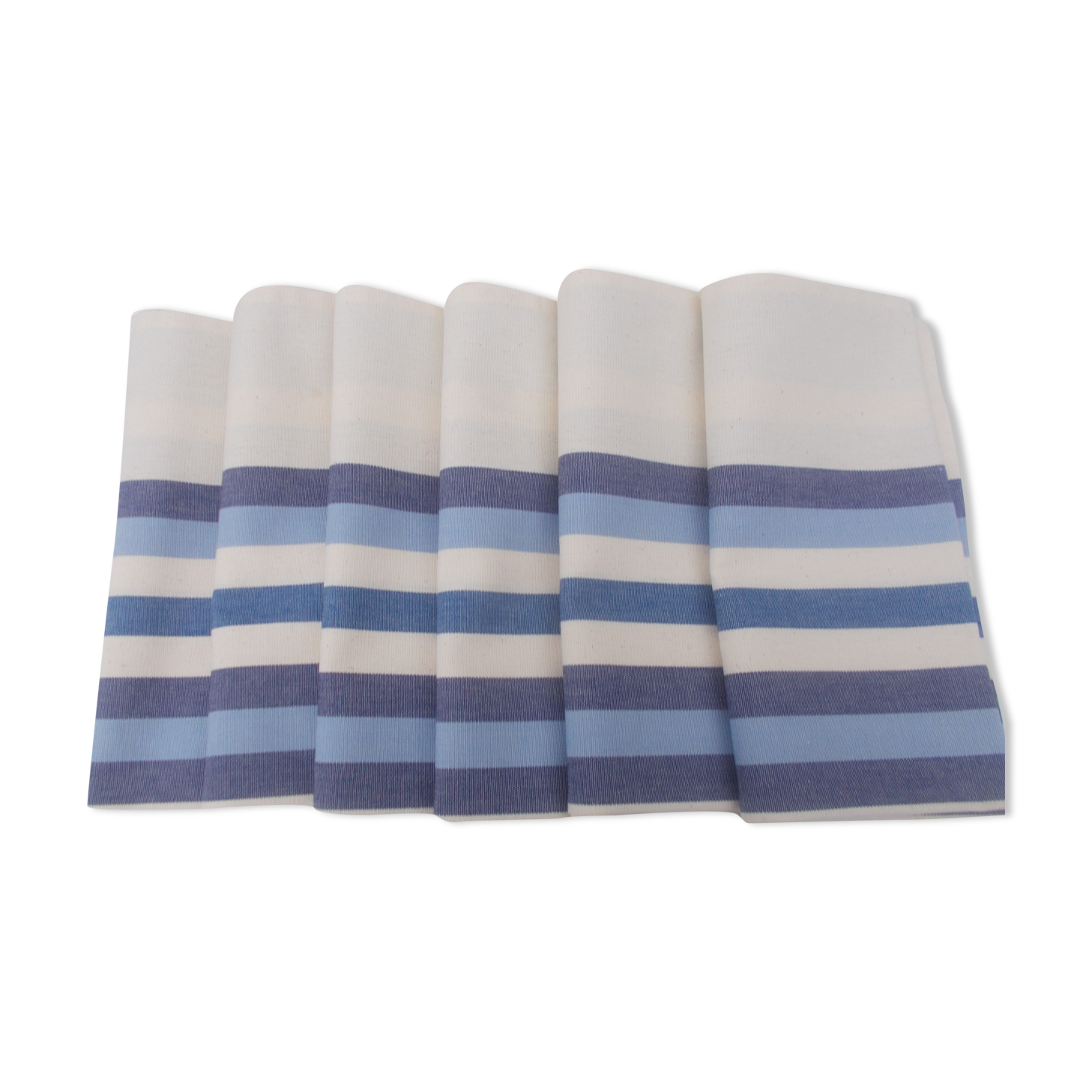 Lot De 6 Serviettes De Table Basque - Coton - Multicolore - Neuves
