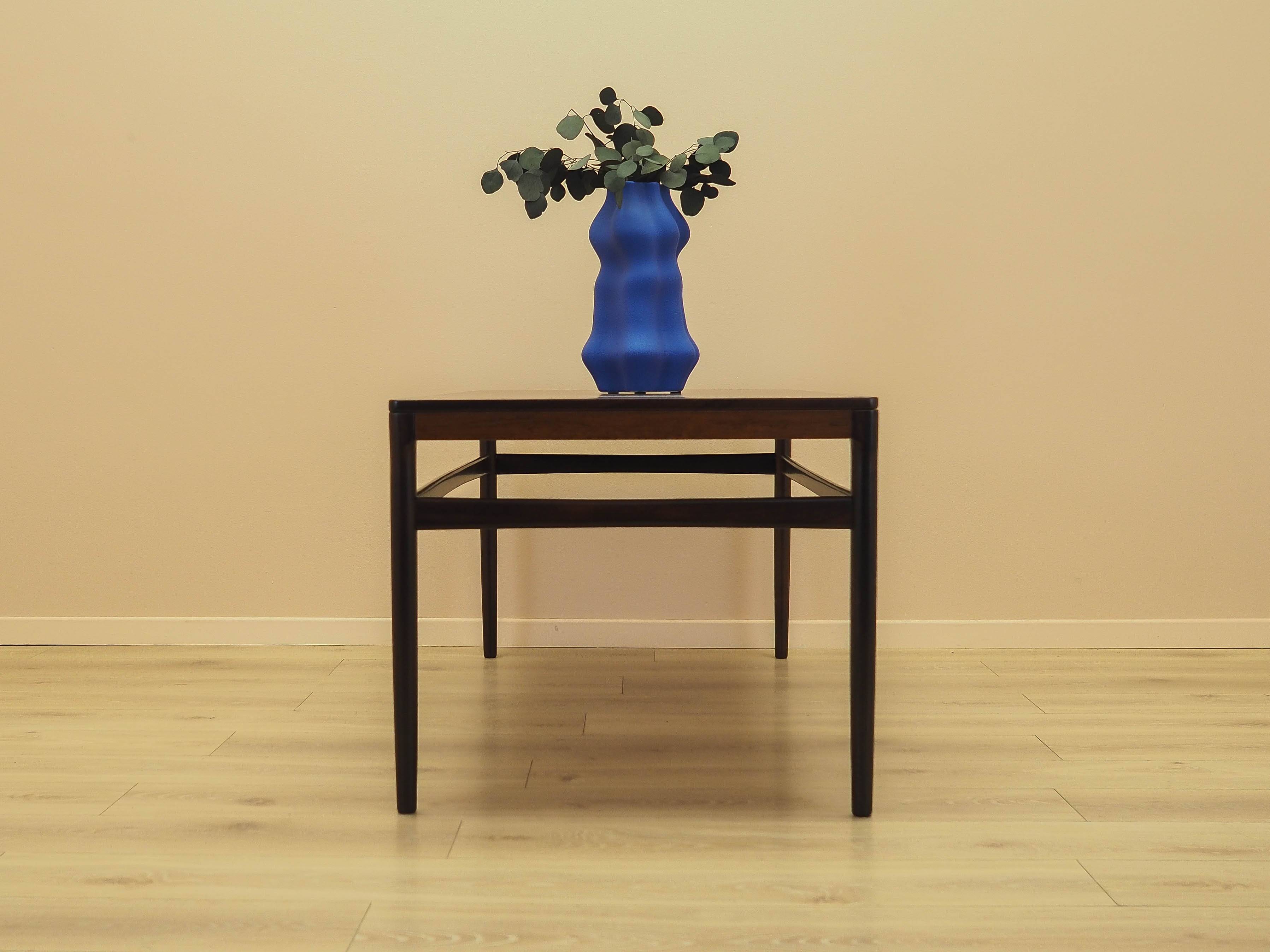 Table basse en palissandre danois, années 1970