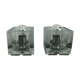 Pair of night lamps Ice cube Preciosa Nachtmann Leuchten