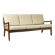 3-Seater Senator Sofa in Leather and Teak by Ole Wanscher for Cado, 1977