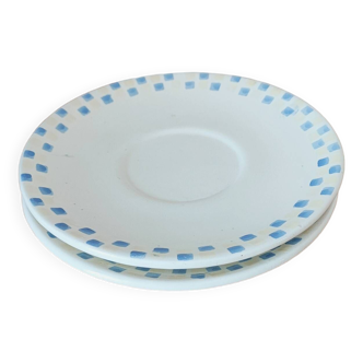 2 soucoupes ou assiettes à dessert - Vintage