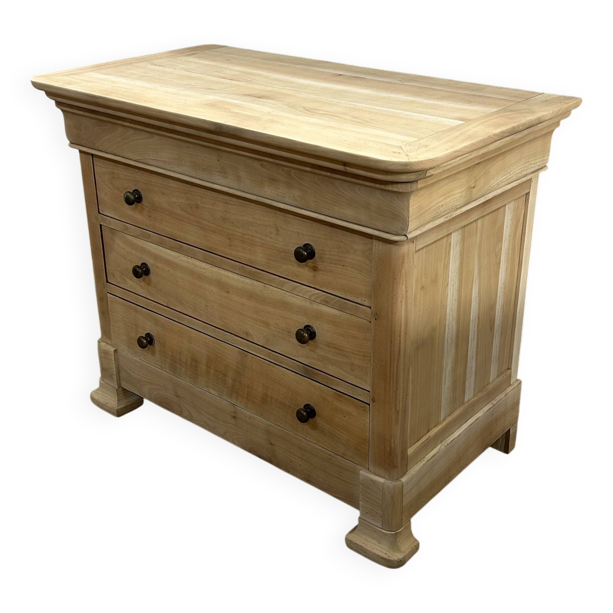 Louis Philipe 4-drawer chest of drawers, airbrushed