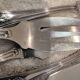 12 fish cutlery sets 24p silver metal decor ribbons rocaille