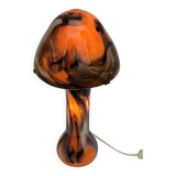Vintage champion orange Murano glass lamp