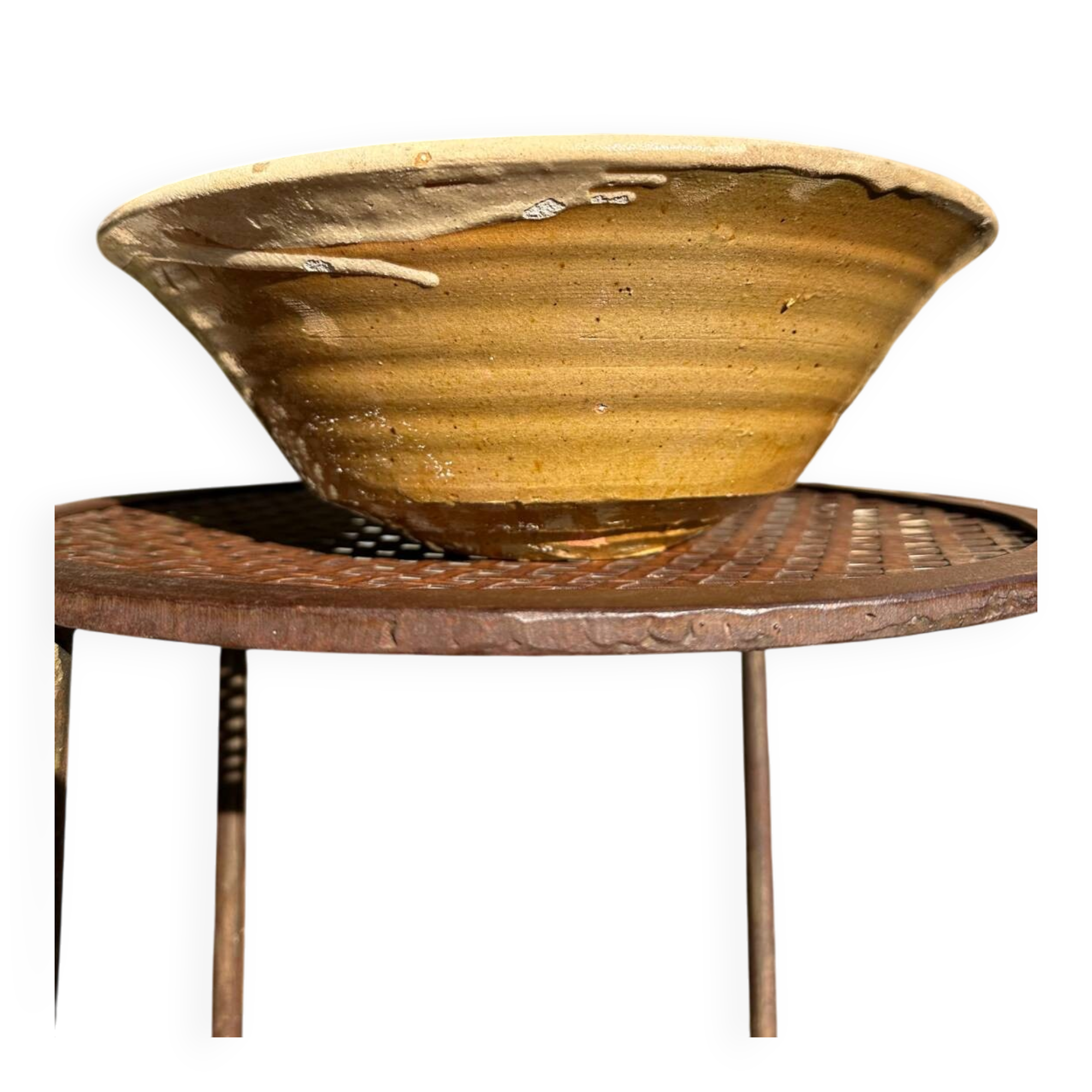 Ancient earthenware dish