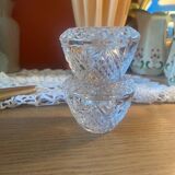 Pair of crystal candlesticks