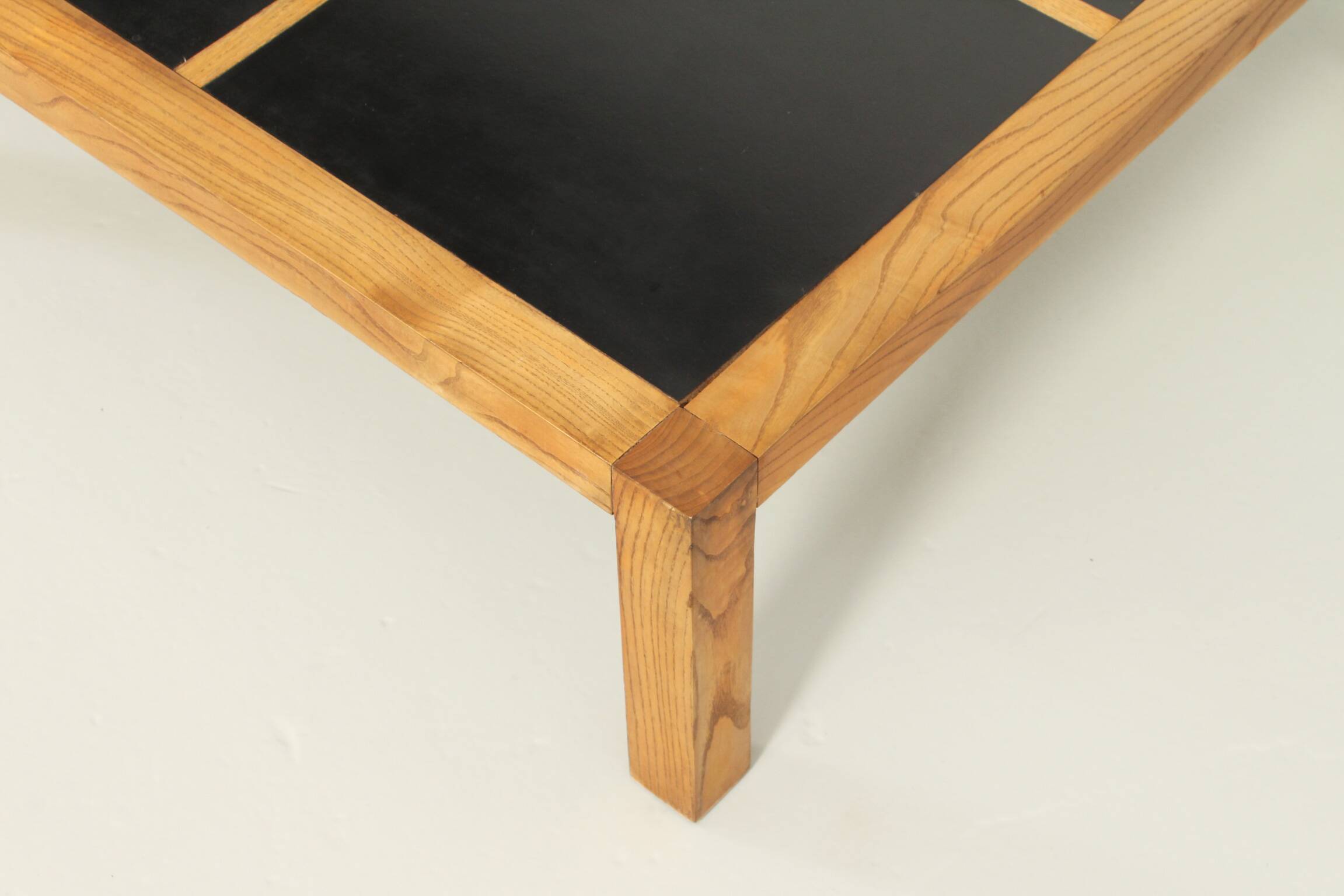 Coffee table or side table in pine and laminate, France, 1970s