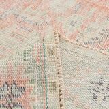 Tapis Oushak Vintage Corail Beige Pastel, 215x319 Cm