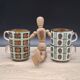 Set of 4 Boch 1966 Bernadette and Noix cups