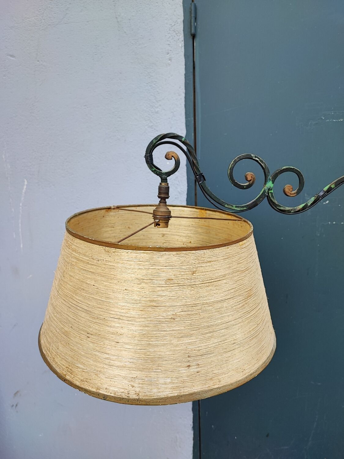 Lampadaire liseuse fer forgé