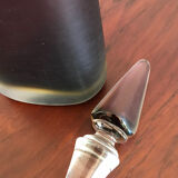 Italian Venini Murano glass bottle Incisi serie 1980