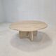 Table basse en travertin italien, années 1980