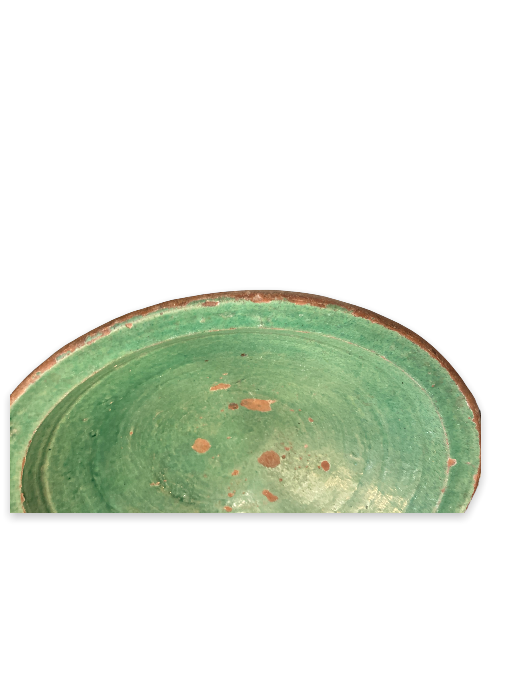 Dish hollow afghan regional enamelled