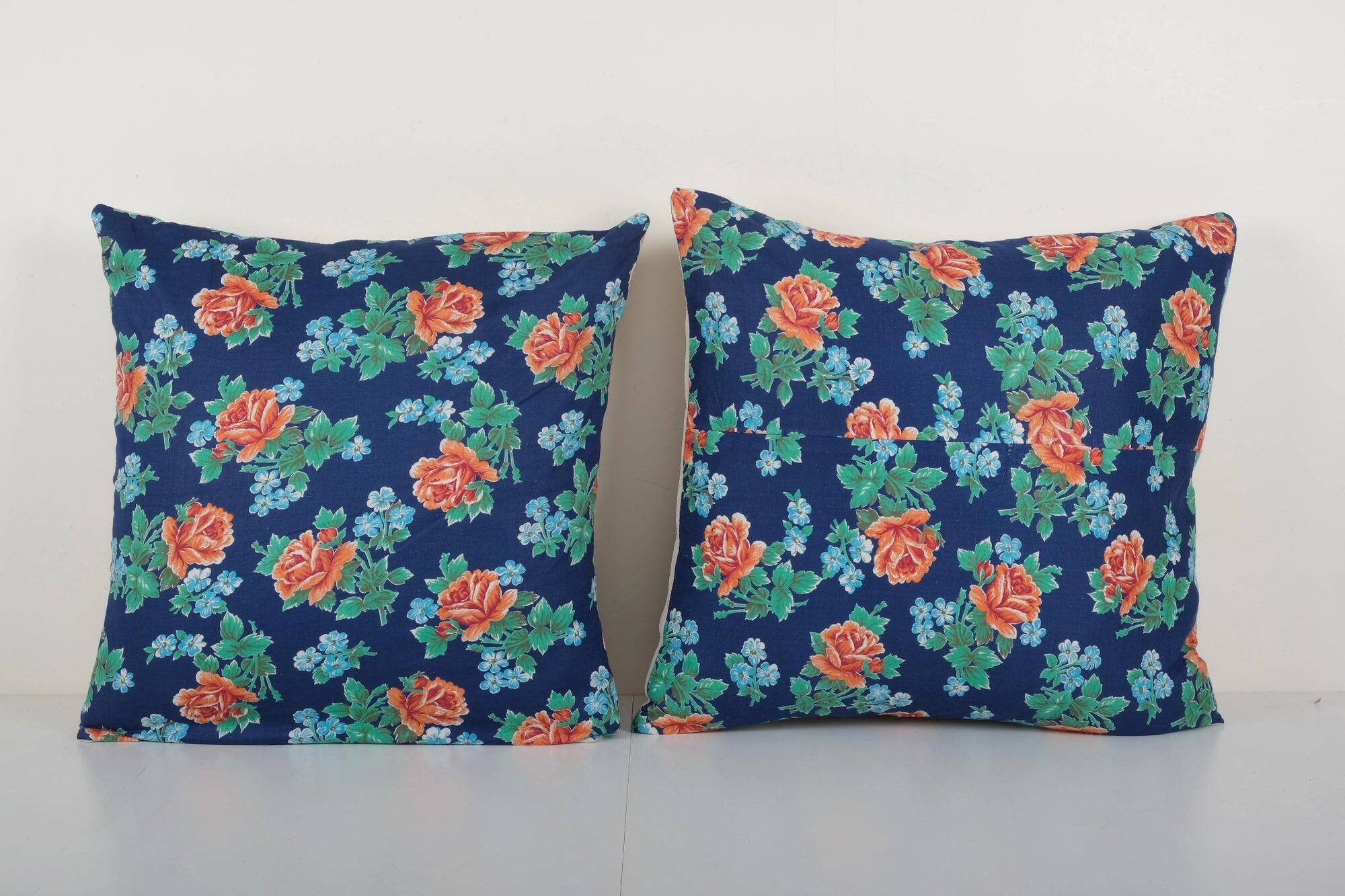 Set of 2 vintage Turkish cushion covers 61x61 cm