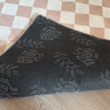 Beige checkerboard rug