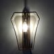 Pair of brass and curved glass wall lamps from the 80s