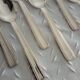12 moka spoons in silver metal art deco
