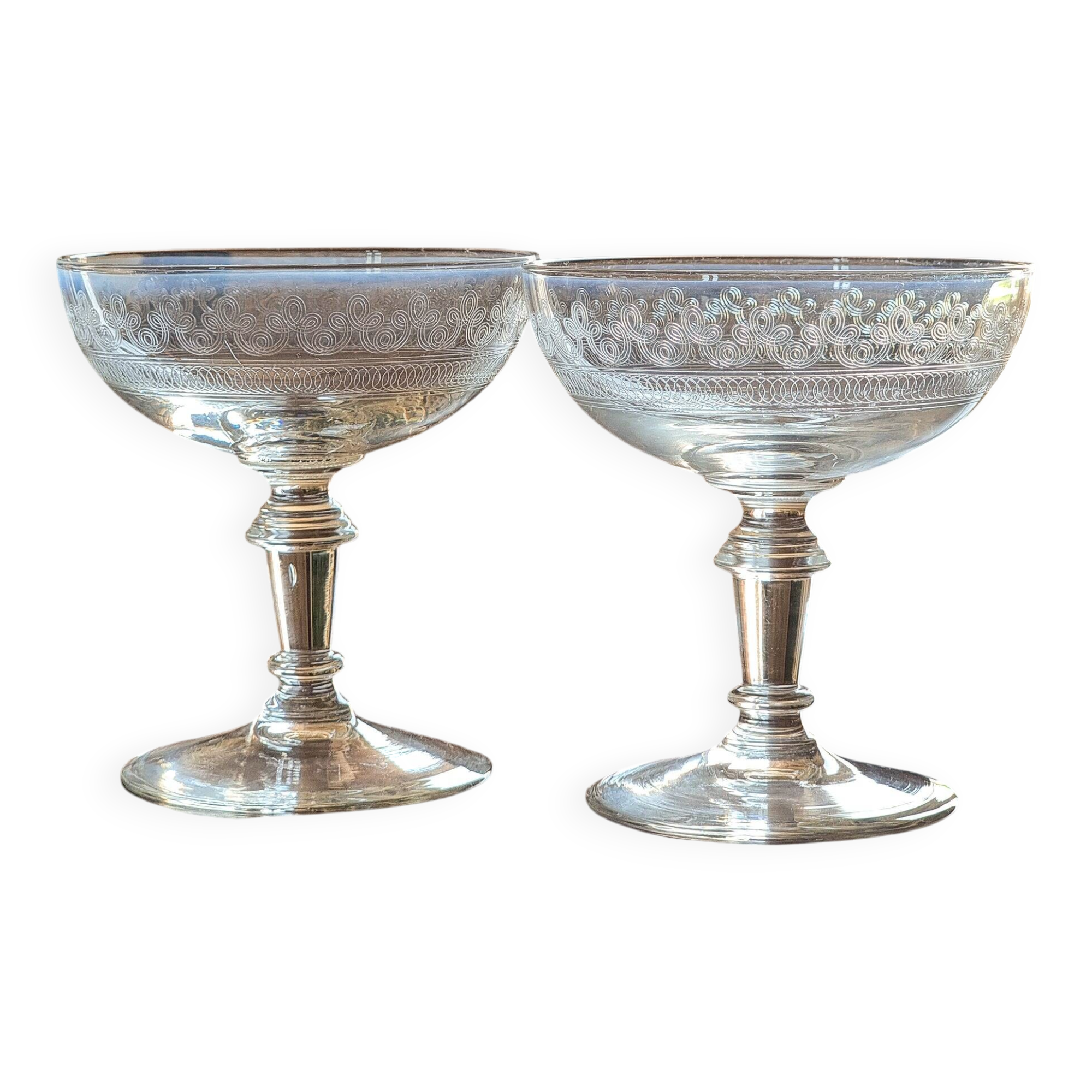 Duo de coupes à champagne