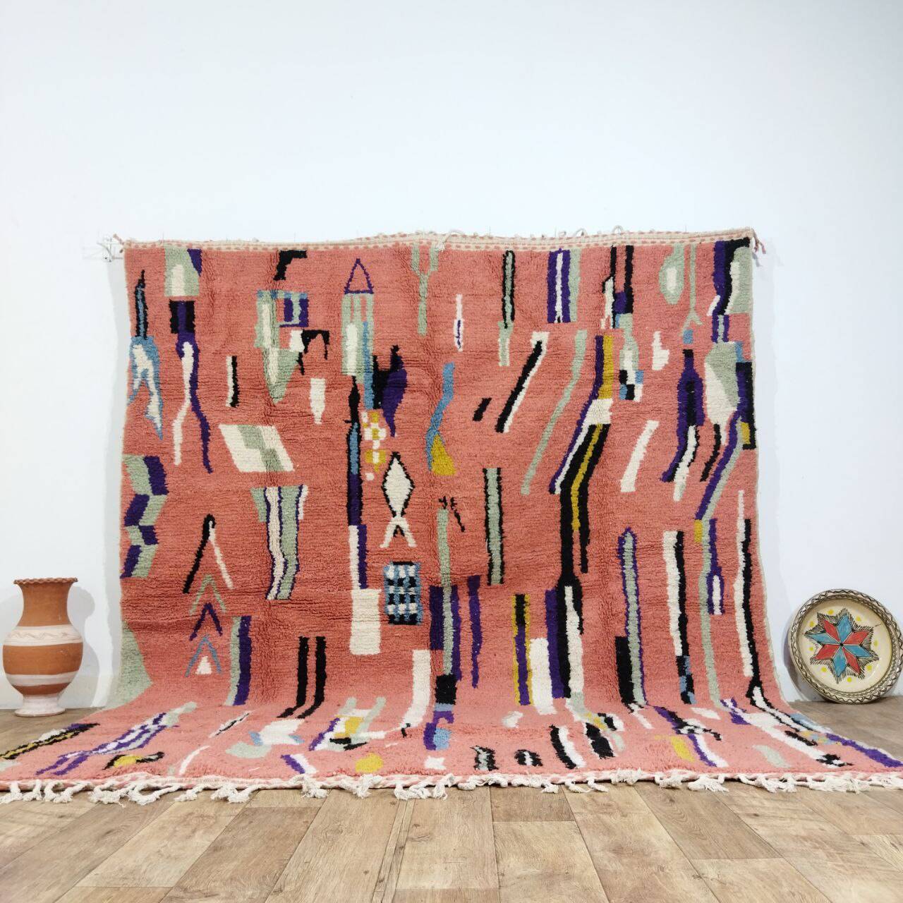 Handmade Moroccan Berber rug 290 X 237 CM