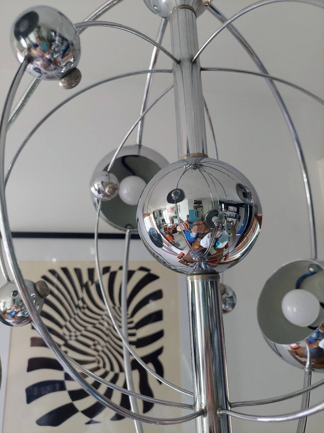 Italian Space Age chandelier, 1970s