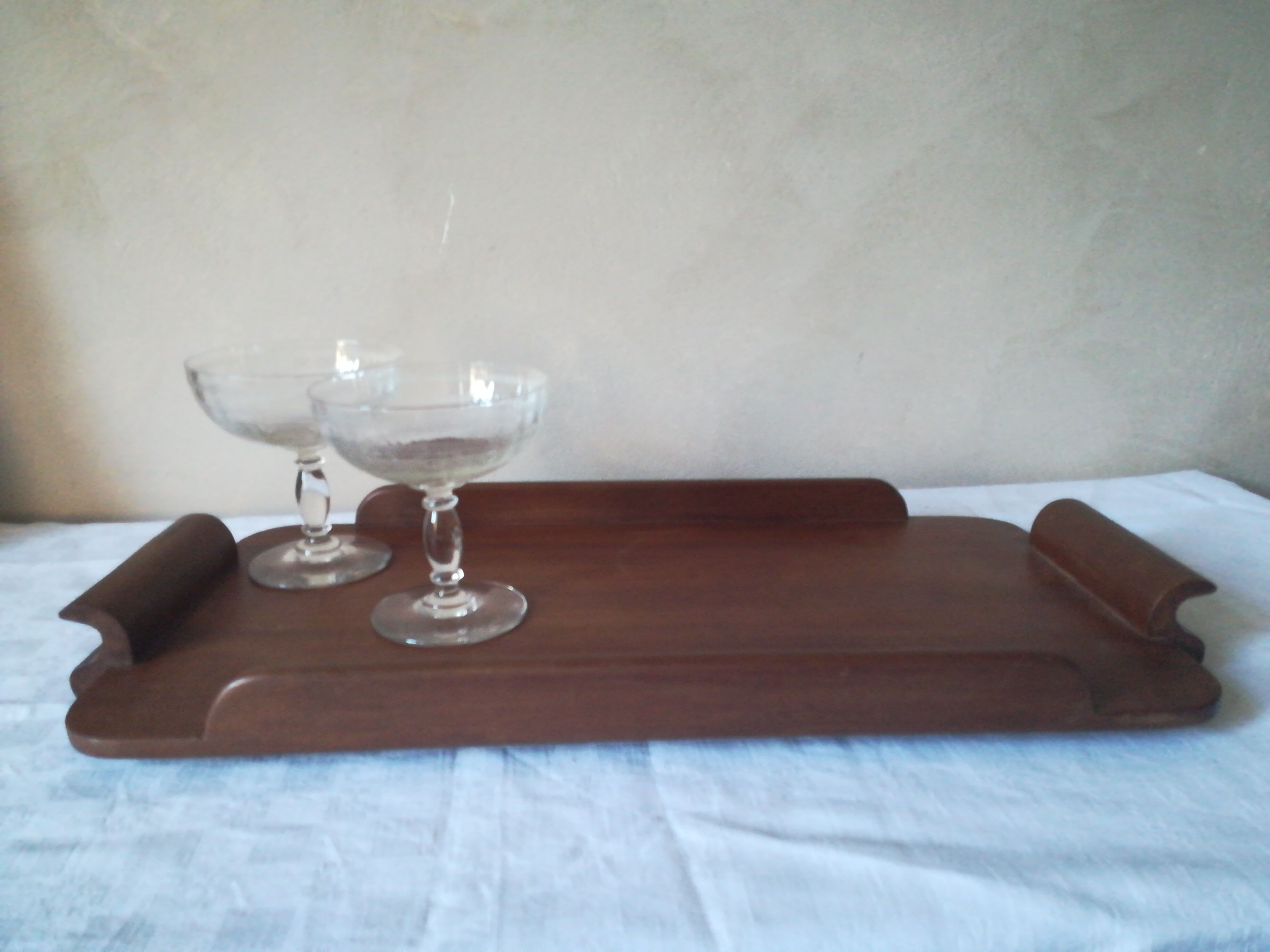Teak platter