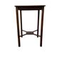 Table d'appoint/plante/étagère vintage haute en bois brun