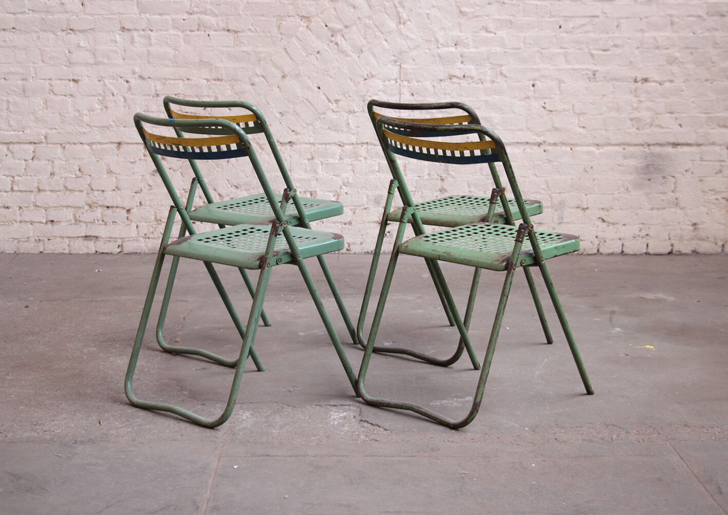 4 chairs of bleachers