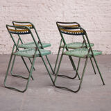 4 chairs of bleachers