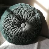Round cushion in pleated Velvet 43cm