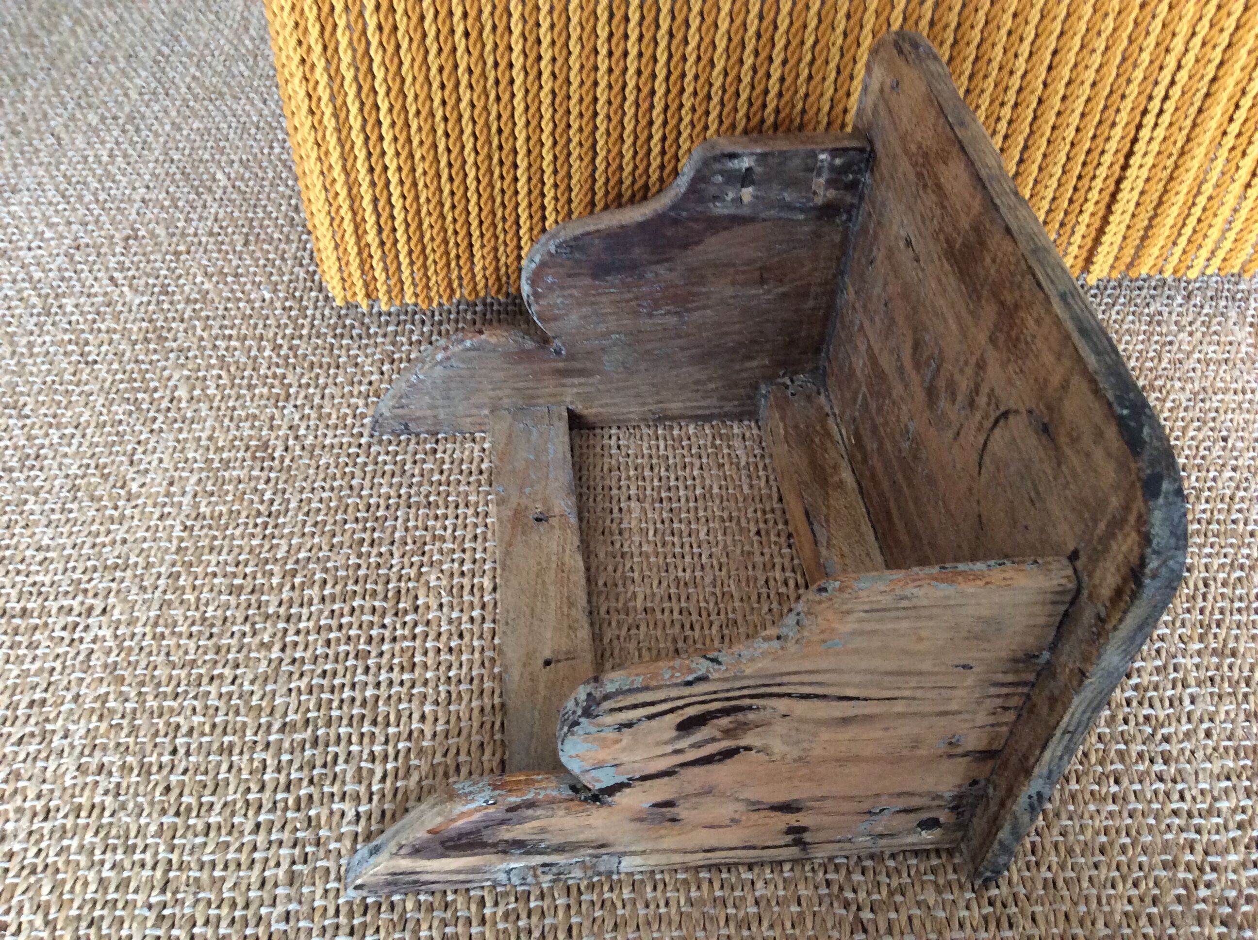 Wooden wall shelf