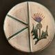 6 ceramic plates, model chardons, Daniel Etienne, Vallauris, 1970